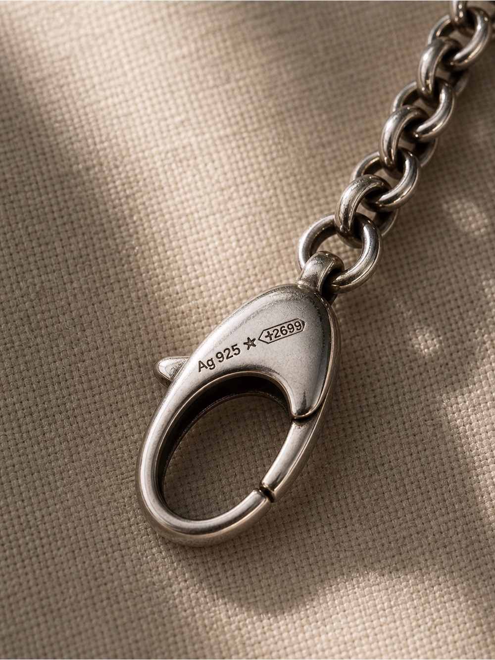 Gucci Double G Key Pendant Necklace 925 Sterling Silver Chain - Picture 9 of 10